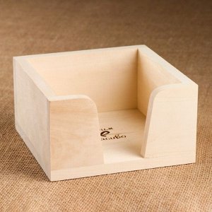 Подставка "Квадрат" из ЛИПЫ, 15x15x8 см