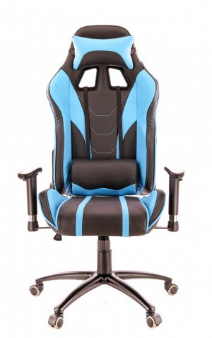 Кресло Everprof Lotus S16 Экокожа Голубой/Черный