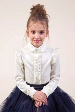 Блузка молочная для девочки 26-9052-1