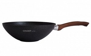 Сковорода антипригарная литая Вок 28/9,5см Granit ultra original ТМ KUKMARA