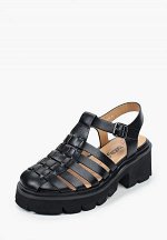 927007/14-02 черный иск.кожа женские туфли открытые