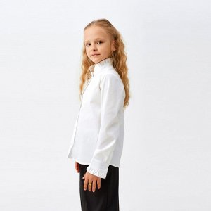 Блузка для девочки MINAKU, цвет белый, рост 122 см