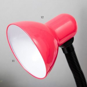 Лампа настольная Е27, светорегулятор (220В) розовая (203А)