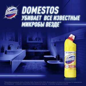 Domestos Лимонная свежесть, универсальное чистящее cредство гель, против бактерий и запахов, 1 л