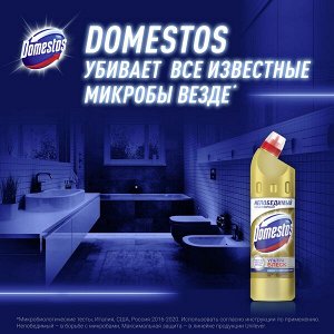 Domestos Ультра Блеск, чистящее средство для туалета и ванной, Эффективное отбеливание, 1 л