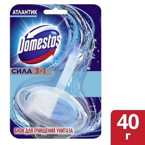 Domestos Атлантик 3в1, блок для унитаза Антиналет и Гигиена 40 гр