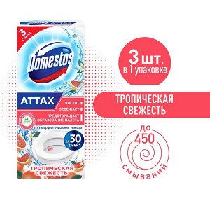 Стикер DOMESTOS 30г д/унитаза Тропическая свежесть