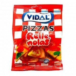 Мармелад в виде пиццы с фруктовым вкусом Vidal Pizzas  /Видал "Пицца ассорти" 100 гр