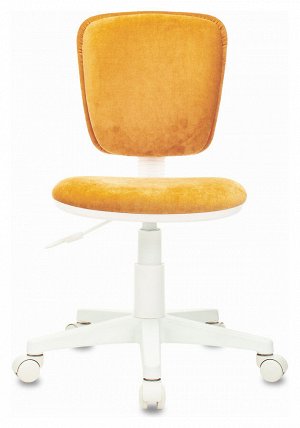 Кресло детское Бюрократ CH-W204NX оранжевый Velvet 72 крестовина пластик пластик белый