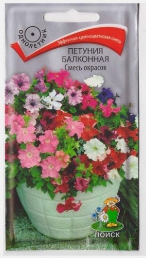 Петуния Балконная Смесь окрасок (Код: 67301)