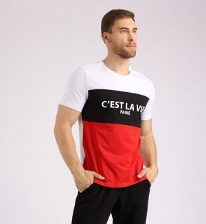 Футболка Белый / черный / красный
Трехцветная мужская футболка (принт "C'EST LA VIE").
Материал:
Cotton - материал из натуральных волокон, который удобен в носке, быстро впитывает и отводит от тела вл
