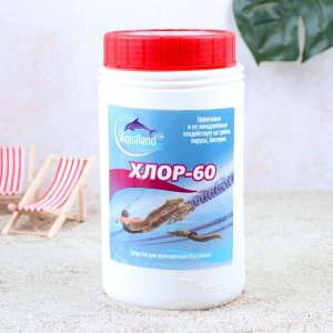 Дезинфицирующие средство Aqualand Хлор-60, гранулы, 1 кг