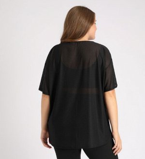Футболка Черный
Женская удлиненная футболка свободного кроя.
Материал:
microMeryl (сетка) - "дышащая", легкая и эластичная разновидность сетки с ярко выраженной овальной ячеистой структурой. Имеет лег