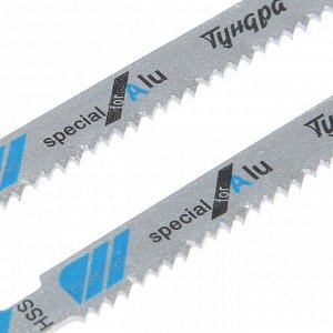 Пилки для лобзиков ТУНДРА, по металлу, HSS, 50/75x3 мм, 2 шт.