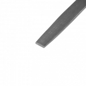 Напильник ТУНДРА, плоский, сталь У10, деревянная рукоятка, №2, 200 мм