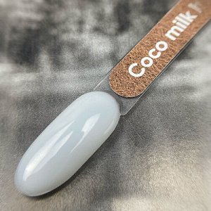 Coco milk -каучуковая база для гель-лака, белая, полупрозрачная