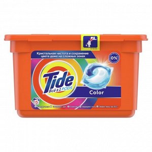 Капсулы для стирки Tide Color, 15 шт. х 24,8 г