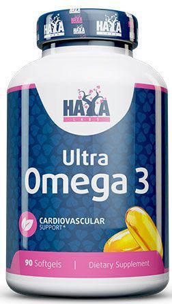 Омега 3 Haya Labs Ultra Omega-3 1000мг (500/250) - 90 капс.