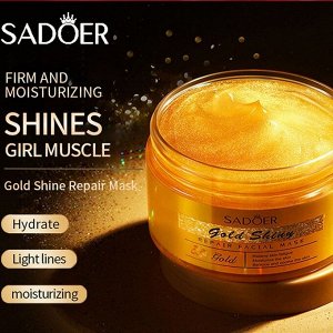 SADOER Ночная несмываемая маска для лица Gold Shiny Repair Mask, 120гр