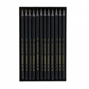 Набор карандашей цельнографитовых в лаке Koh-I-Noor PROGRESSO 8911, 4В, 12 штук в наборе