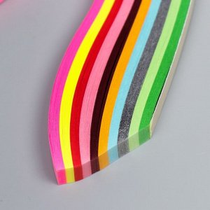 Полоски для квиллинга "Цветные" (набор 250 полосок) МИКС ширина 0,9 см длина 24 см