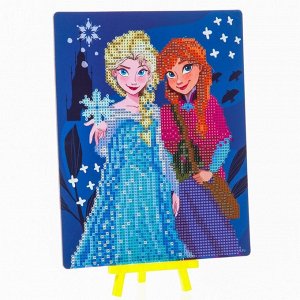 Алмазная мозаика для детей, 20 х 25 см "Анна и Эльза", Холодное сердце