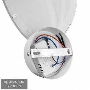 Бра "Трио" 22Вт LED 3000/6000К белый 30,5х20х7,5 см