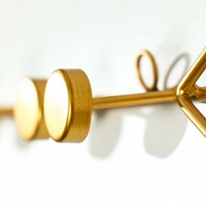 Крючки декоративные металл "Стрела" золото 5,5х40 см