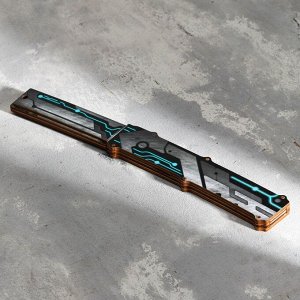 Сувенир деревянный "Нож танто" тразистор