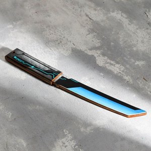 Сувенир деревянный "Нож танто" тразистор