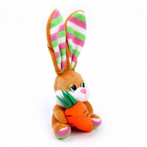Мягкая игрушка «Кролик с морковкой», цвет МИКС