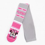 Колготки детские &quot;Minnie&quot;, Минни Маус, рост 92-98 см, цвет серый