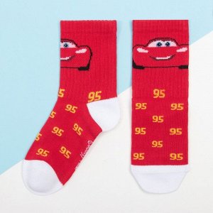 Набор носков "Тачки" 2 пары, красный