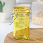 Банка для сыпучих продуктов «Оптима», 80 мл, с бугельным замком, 4,3?8,2 см, цвет МИКС