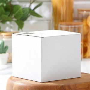Банка для сыпучих продуктов Magistro «Эко», 1.2 л, 11*13 см, с бамбуковой крышкой, прозрачная