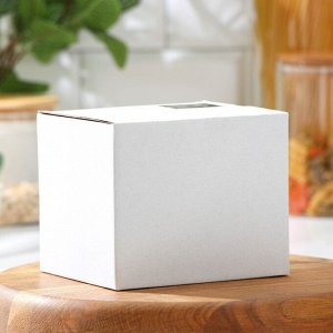 Банка для сыпучих продуктов Magistro «Эко», 800 мл, 9.5*13 см, с бамбуковой крышкой, стекло, прозрачная