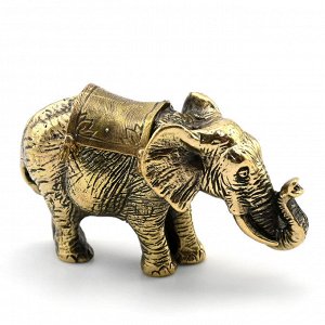 Слон с попоной литье из бронзы 59*21*58мм.
