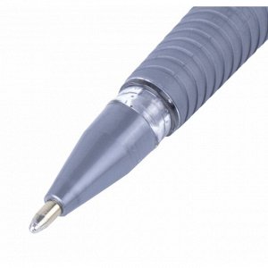 Ручка гелевая PENSAN "Glitter Gel", чернила с блестками серебро, узел 1 мм, линия письма 0,5 мм, с держателем