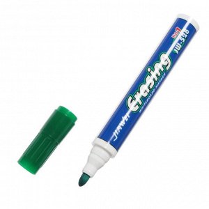 Маркер для магнитно-маркерной доски, круг, 2,8 мм, зелёный