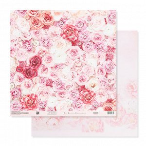 Бумага для скрапбукинга «Одеяло из роз», 30.5 x 30.5 см, 180 г/м