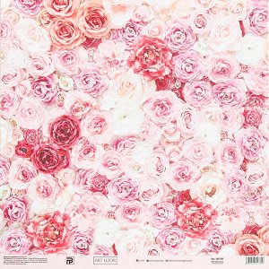 Бумага для скрапбукинга «Одеяло из роз», 30.5 x 30.5 см, 180 г/м