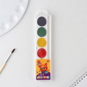 Акварель медовая 6 цветов ArtFox STUDY пластик, без кисти