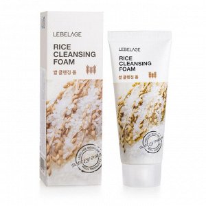 LEBELAGE. Пенка для умывания с экстрактом риса, RICE CLEANSING FOAM, 100 мл