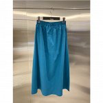 Женская юбка на резинке, цвет синий