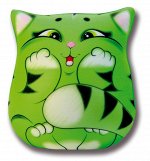 Антистрессовая подушка плюшка &quot;Котя&quot; зеленый