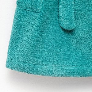 Халат махровый Экономь и Я женский, цвет голубая трава, 100% хлопок, 320 г/м2