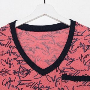 Комплект (футболка, шорты) домашний женский, цвет розовый