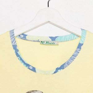 СИМА-ЛЕНД Комплект «Надежда» женский (футболка, шорты) цвет жёлтый/синий