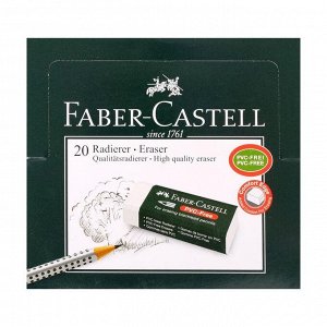 Ластик Faber-Castell синтетика 7081N 63х22х12, белый