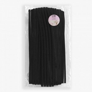 Резинка декоративная с прозрачными вставками, 27 мм, 10 ± 1 м, цвет чёрный